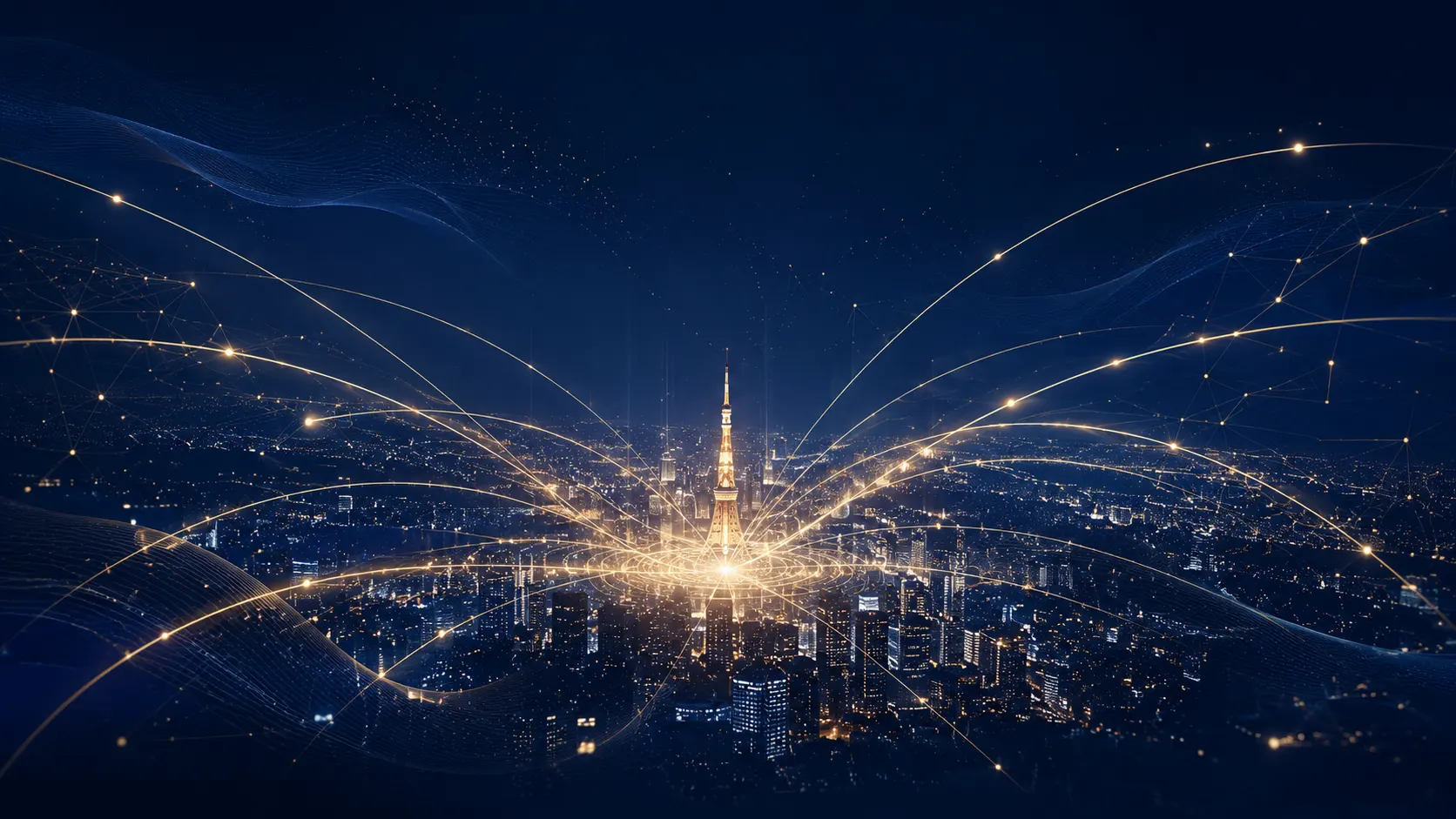 Tokyo centered global network image